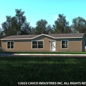 The American Dream 32563D has 3 Bedrooms, 2 bathrooms and spans 1493 square feet